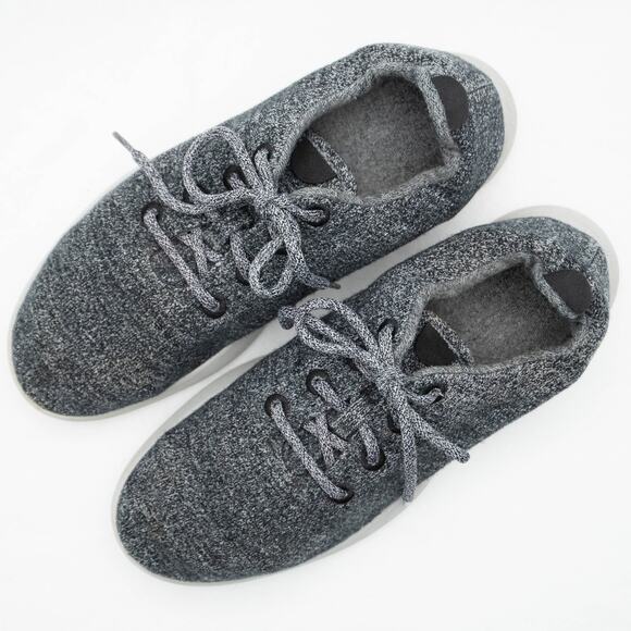 Allbirds Black Wool Runners Sneakers Size 11 - Picture 2 of 10